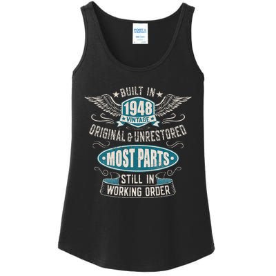 Vintage Birthday Born In 1948 Built In The 40s Ladies Essential Tank