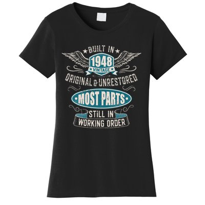 Vintage Birthday Born In 1948 Built In The 40s Women's T-Shirt