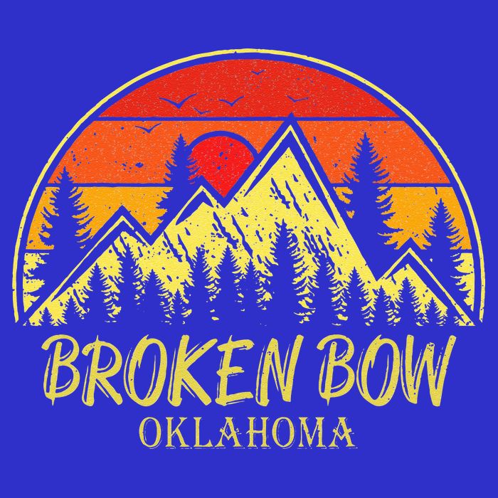 Vintage Broken Bow Oklahoma OK Mountains Hiking Souvenir T-Shirt