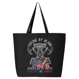 Viking By Blood American By Birth Patriot By Choice 25L Jumbo Tote