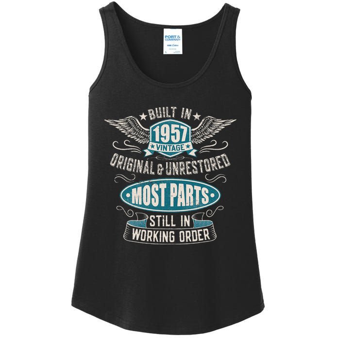 Vintage Birthday Born In 1957 Built In The 50s Ladies Essential Tank