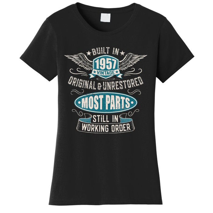 Vintage Birthday Born In 1957 Built In The 50s Women's T-Shirt