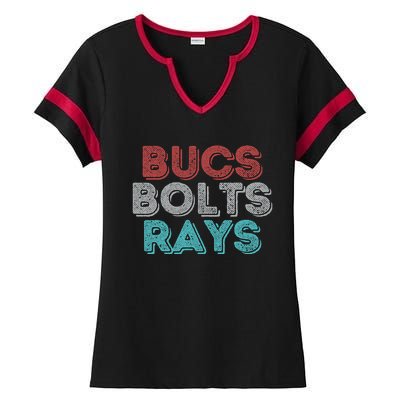 Vintage Bucs Bolts Rays Ladies Halftime Notch Neck Tee