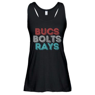 Vintage Bucs Bolts Rays Ladies Essential Flowy Tank