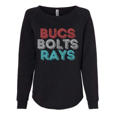 Vintage Bucs Bolts Rays Womens California Wash Sweatshirt