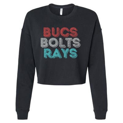 Vintage Bucs Bolts Rays Cropped Pullover Crew