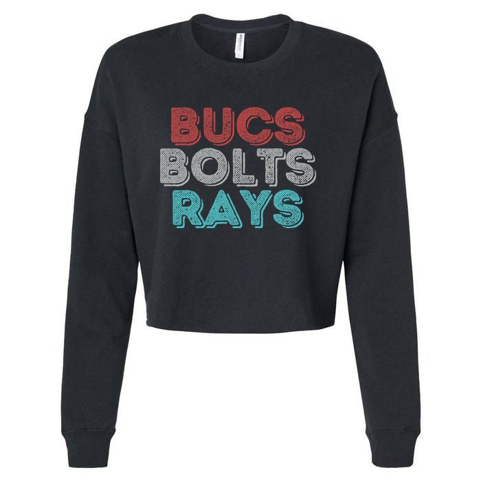 Vintage Bucs Bolts Rays Cropped Pullover Crew