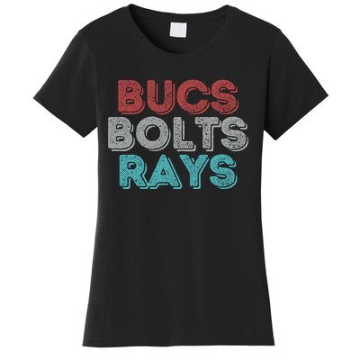 Vintage Bucs Bolts Rays Women's T-Shirt