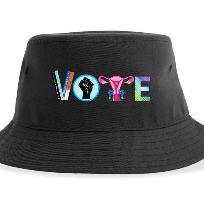 Vote Banned Books Reproductive Rights Blm Political Activism Sustainable Bucket Hat