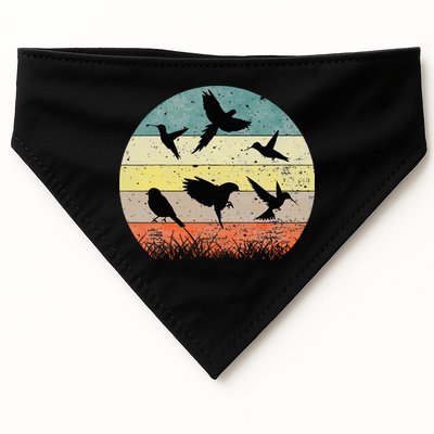 Vintage Birding Bird Watching Bird Watcher Bird USA-Made Doggie Bandana
