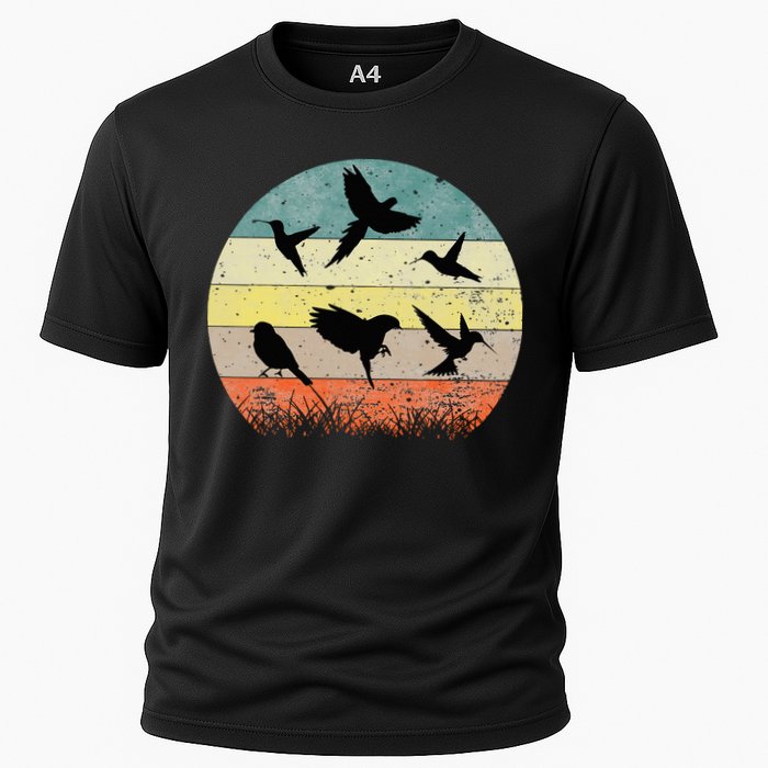 Vintage Birding Bird Watching Bird Watcher Bird Performance Shirt