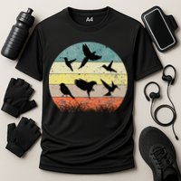 Vintage Birding Bird Watching Bird Watcher Bird Performance Shirt