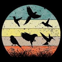 Vintage Birding Bird Watching Bird Watcher Bird Performance Shirt