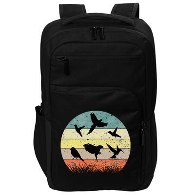 Vintage Birding Bird Watching Bird Watcher Bird Impact Tech Backpack