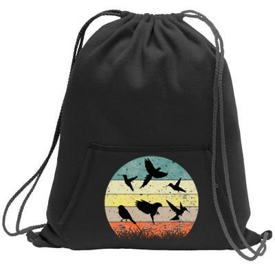 Vintage Birding Bird Watching Bird Watcher Bird Sweatshirt Cinch Pack Bag