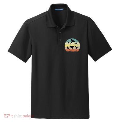 Vintage Birding Bird Watching Bird Watcher Bird Dry Zone Grid Polo