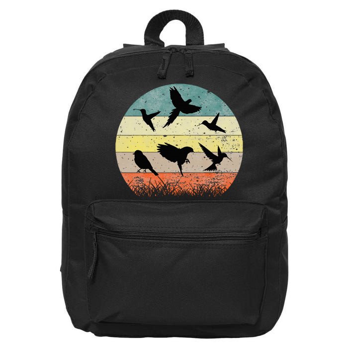 Vintage Birding Bird Watching Bird Watcher Bird 16 in Basic Backpack