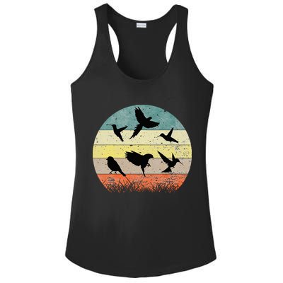 Vintage Birding Bird Watching Bird Watcher Bird Ladies PosiCharge Competitor Racerback Tank