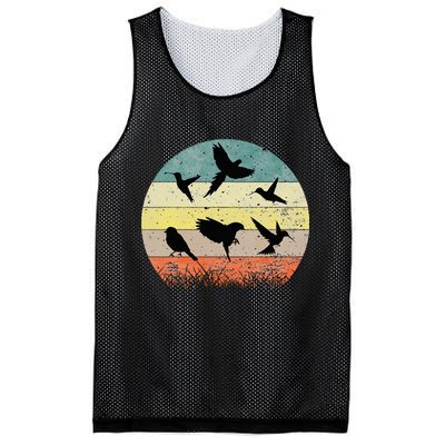 Vintage Birding Bird Watching Bird Watcher Bird Mesh Reversible Basketball Jersey Tank