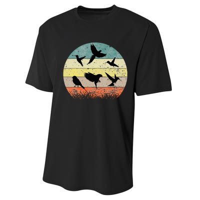 Vintage Birding Bird Watching Bird Watcher Bird Performance Sprint T-Shirt