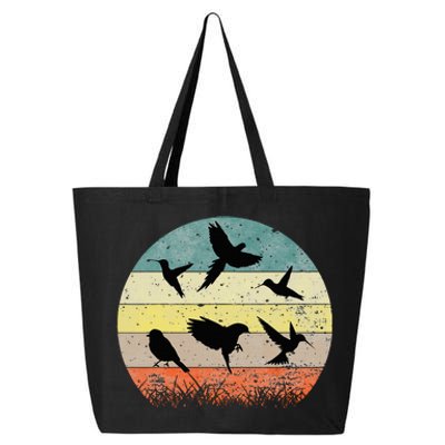 Vintage Birding Bird Watching Bird Watcher Bird 25L Jumbo Tote