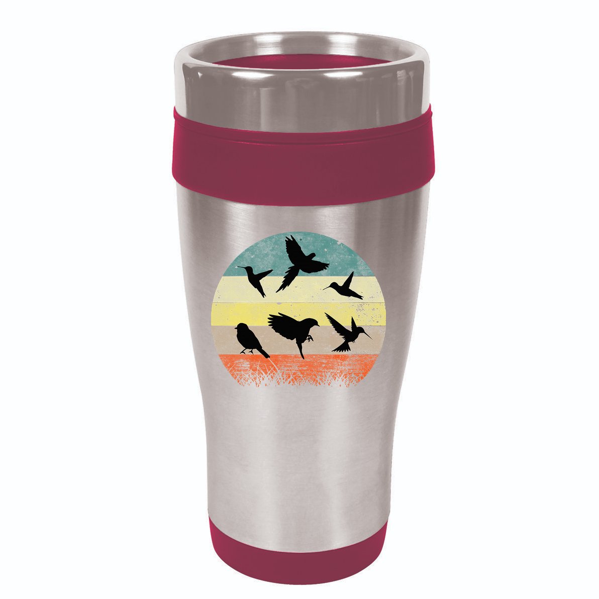 Vintage Birding Bird Watching Bird Watcher Bird 16oz Travel Tumbler