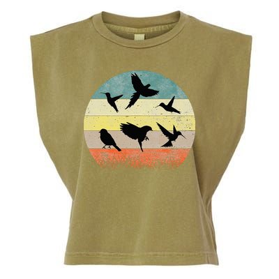 Vintage Birding Bird Watching Bird Watcher Bird Garment-Dyed Women's Muscle Tee