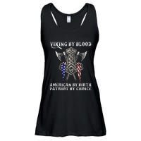 Viking By Blood American By Birth Patriot By Choice Ladies Essential Flowy Tank