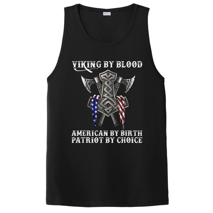 Viking By Blood American By Birth Patriot By Choice PosiCharge Competitor Tank