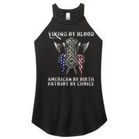 Viking By Blood American By Birth Patriot By Choice Women's Perfect Tri Rocker Tank