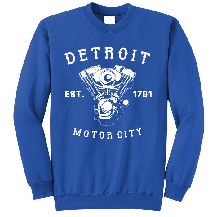 Vintage Big Block Detroit Motor City Michigan Car Enthusiast Cool Gift Sweatshirt