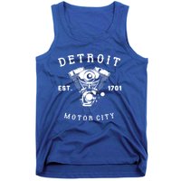 Vintage Big Block Detroit Motor City Michigan Car Enthusiast Cool Gift Tank Top