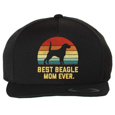 Vintage Best Beagle Mom Ever Gift Wool Snapback Cap