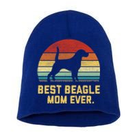 Vintage Best Beagle Mom Ever Gift Short Acrylic Beanie