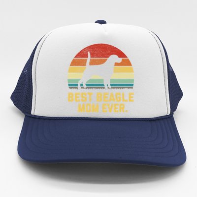 Vintage Best Beagle Mom Ever Gift Trucker Hat