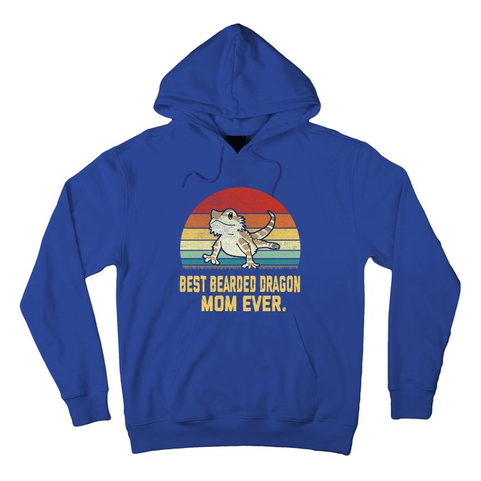 Vintage Best Bearded Dragon Mom Ever Gift Hoodie