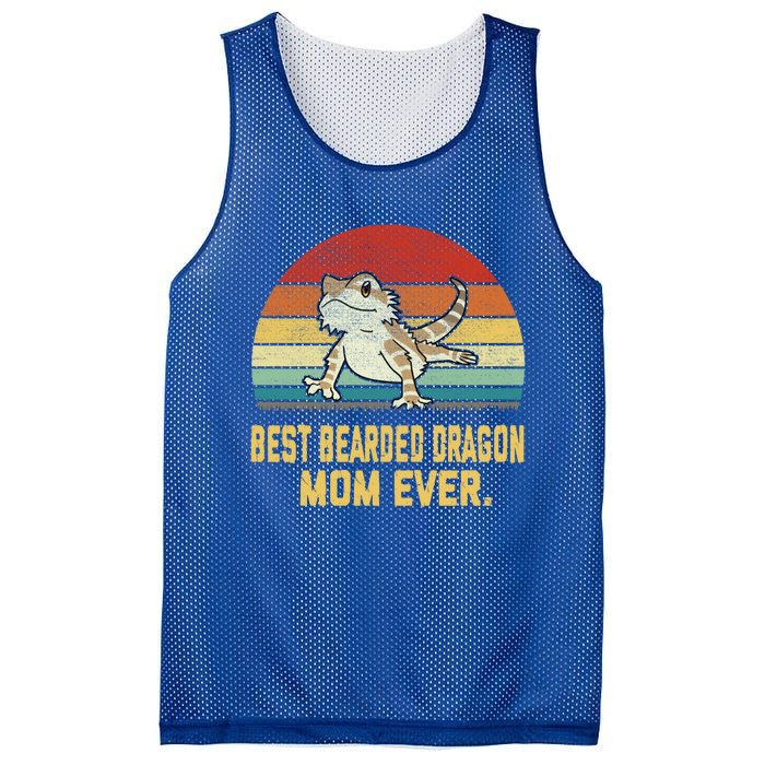 Vintage Best Bearded Dragon Mom Ever Gift Mesh Reversible Basketball Jersey Tank