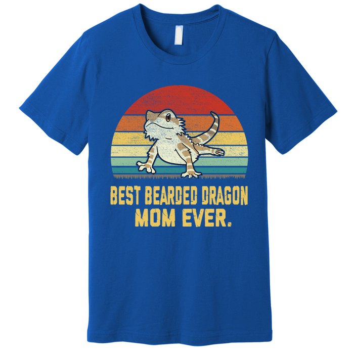 Vintage Best Bearded Dragon Mom Ever Gift Premium T-Shirt