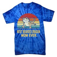 Vintage Best Bearded Dragon Mom Ever Gift Tie-Dye T-Shirt