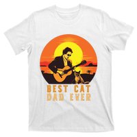 Vintage Best Cat Dad Ever Funny Cat Dad T-Shirt