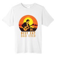 Vintage Best Cat Dad Ever Funny Cat Dad Tall Fusion ChromaSoft Performance T-Shirt