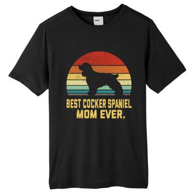 Vintage Best Cocker Spaniel Mom Ever Cool Gift Tall Fusion ChromaSoft Performance T-Shirt