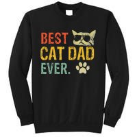 Vintage Best Cat Dad Ever Cat Daddy Gift Sweatshirt