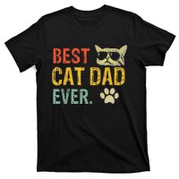 Vintage Best Cat Dad Ever Cat Daddy Gift T-Shirt