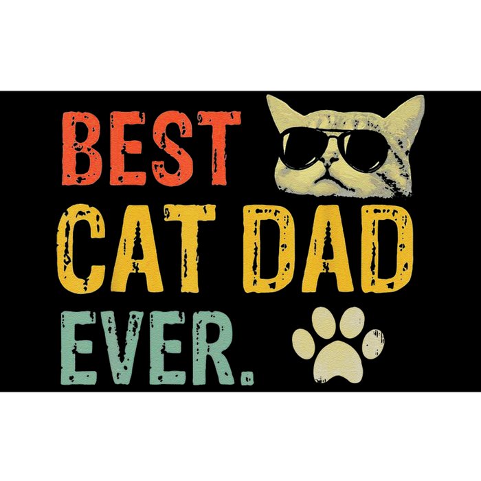 Vintage Best Cat Dad Ever Cat Daddy Gift Bumper Sticker