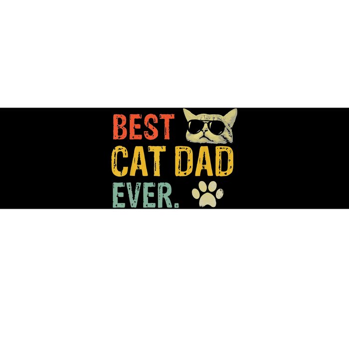 Vintage Best Cat Dad Ever Cat Daddy Gift Bumper Sticker