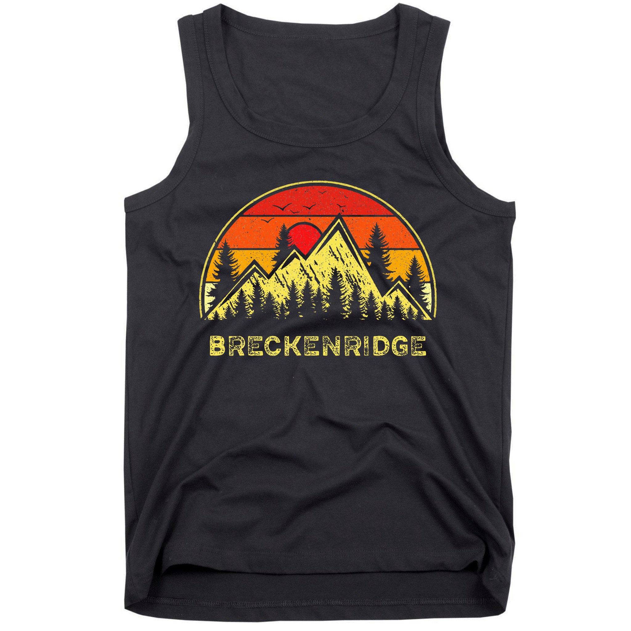 Vintage Breckenridge Colorado Co Mountains Hiking Souvenir Tank Top