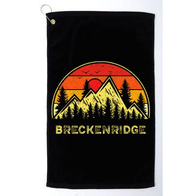 Vintage Breckenridge Colorado Co Mountains Hiking Souvenir Golf Towel