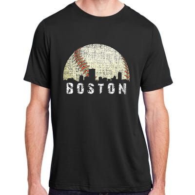 Vintage Boston Cityscape Baseball Lover Men Women Kids Adult ChromaSoft Performance T-Shirt