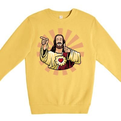 Vintage Buddy Christ Premium Crewneck Sweatshirt